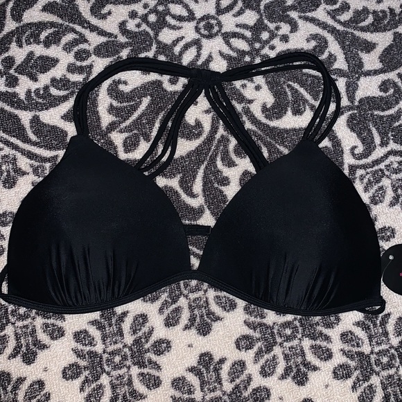 🏖️🌴 Black XL bikini top with unique style NWT - Picture 5 of 5